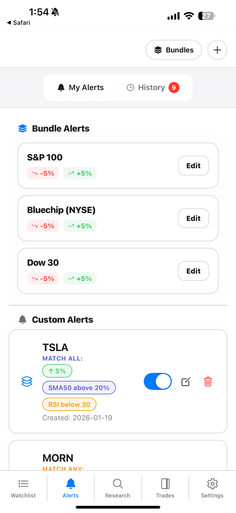 Bundle Alerts and Custom Alerts with multi-condition triggers